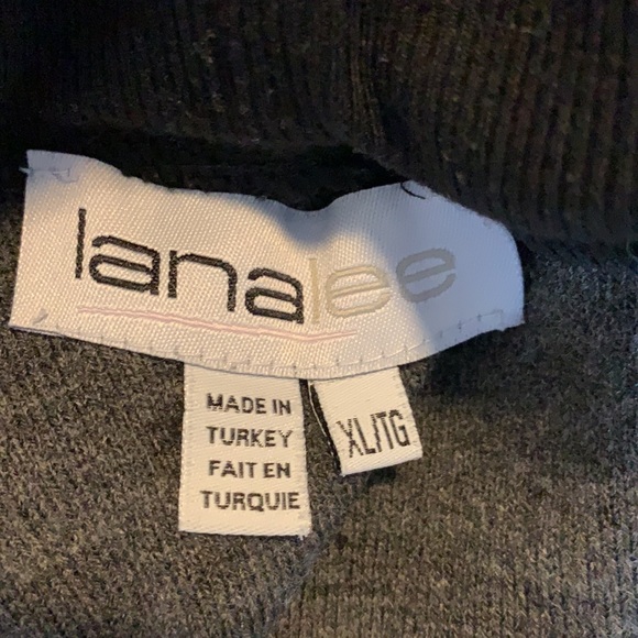 LANA LEE Gray Black Studded Tunic Sweater XL - Picture 8 of 8